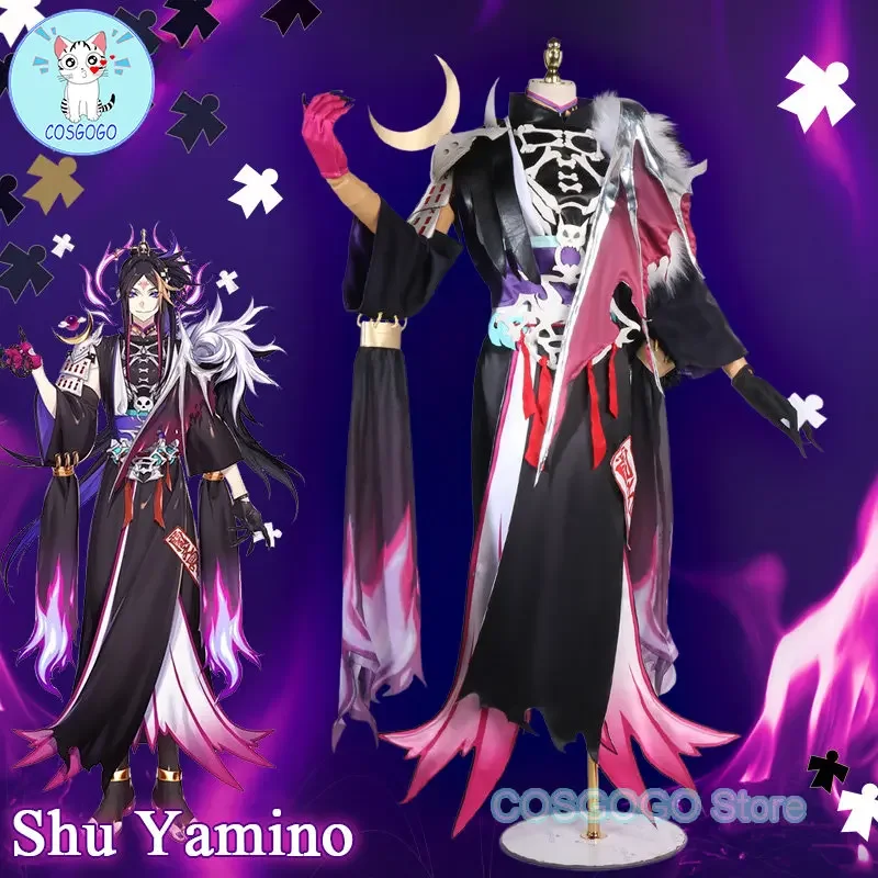 COSGOGO Shu Yamino Cosplay Costume VTuber Nijisanji Luxiem Halloween Outfits Women Men Suit Uniform New Dress Anime Cosplay