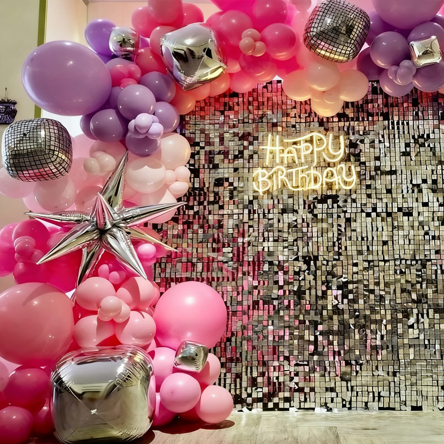 Pink Purple Disco Balloon Set - Water Balloon Set ulasan dan harga