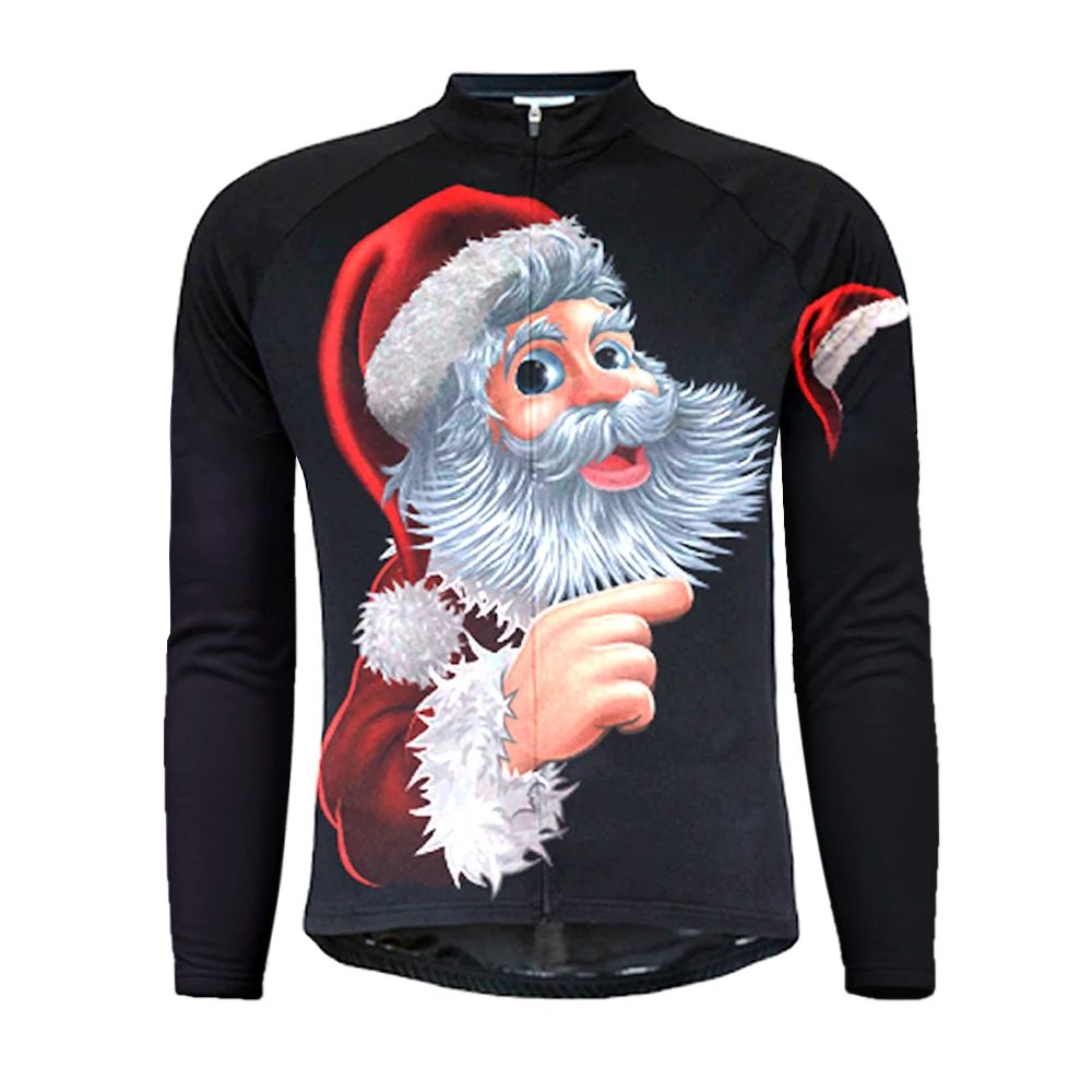 2020 New Santa Claus Long-Sleeved Cycling Jersey Winter Warm Spring And Autumn Thin Mountain Bike Bicycle Clothes Various Styles