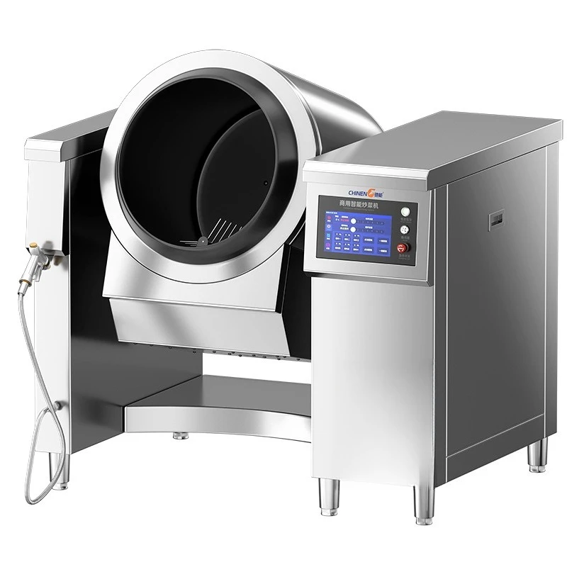 Planetary cooking machine large drum commercial large capacity, smart panel multi-function wok