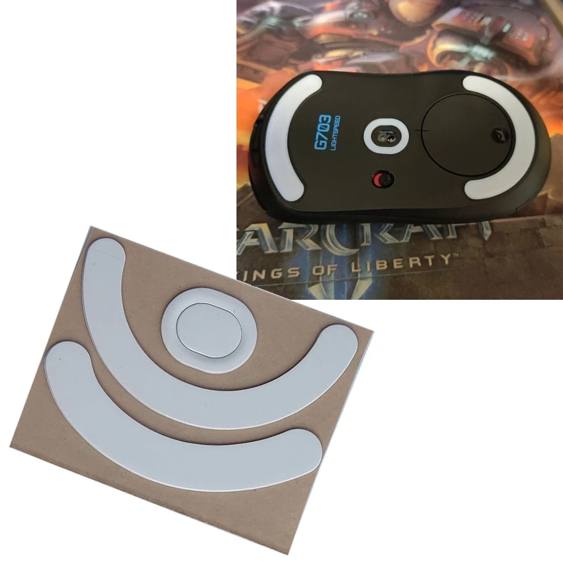 2 Sets/pack Tiger Gaming Mouse Kaki Mouse Skate untuk Razer DeathAdder Penting Wired Gaming Mouse Tikus Putih Meluncur Curv