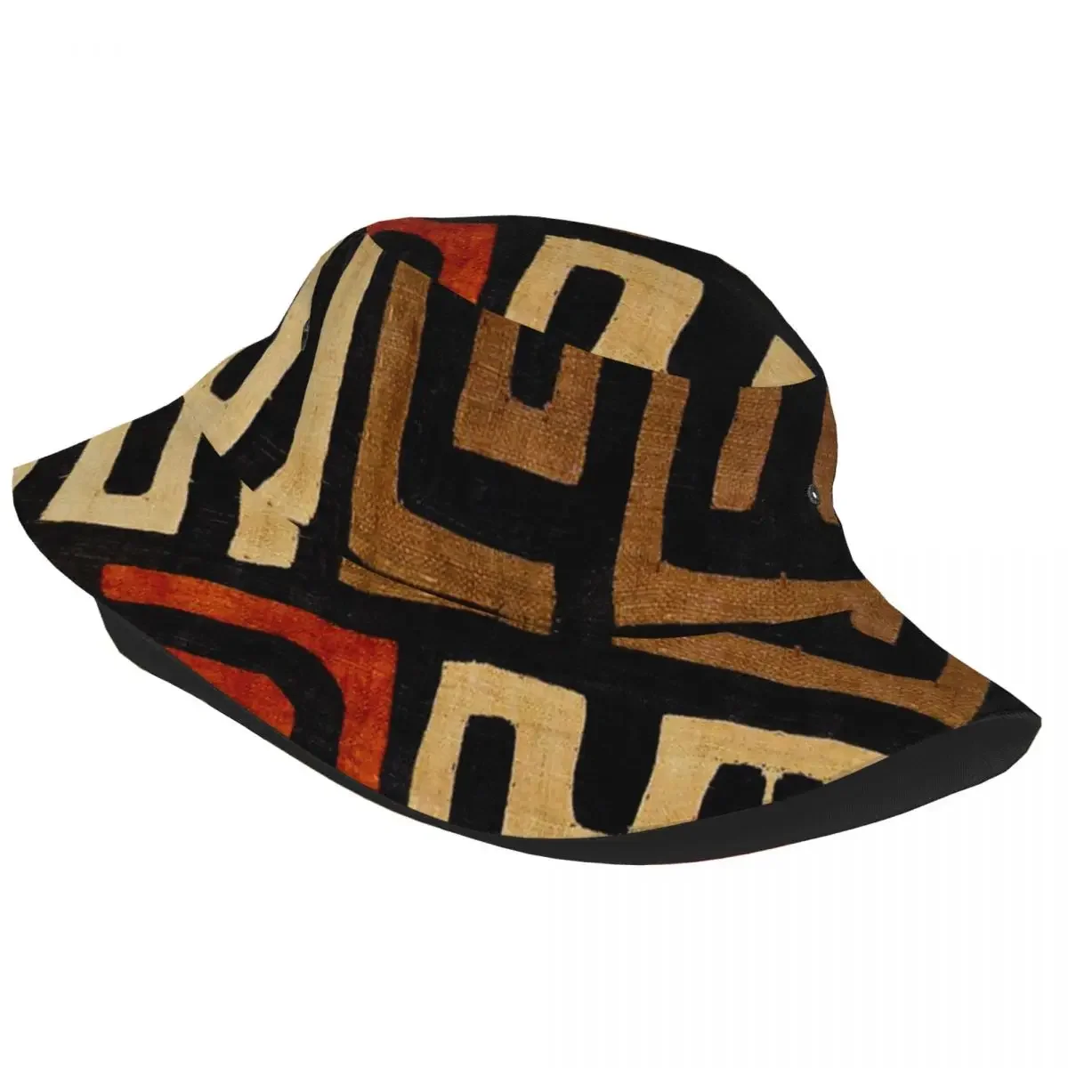 Woman Bucket Hats African Fabric Art Spring Picnic Headwear Camping Fisherman Hats Ancient Ispoti Hat Birthday Gifts