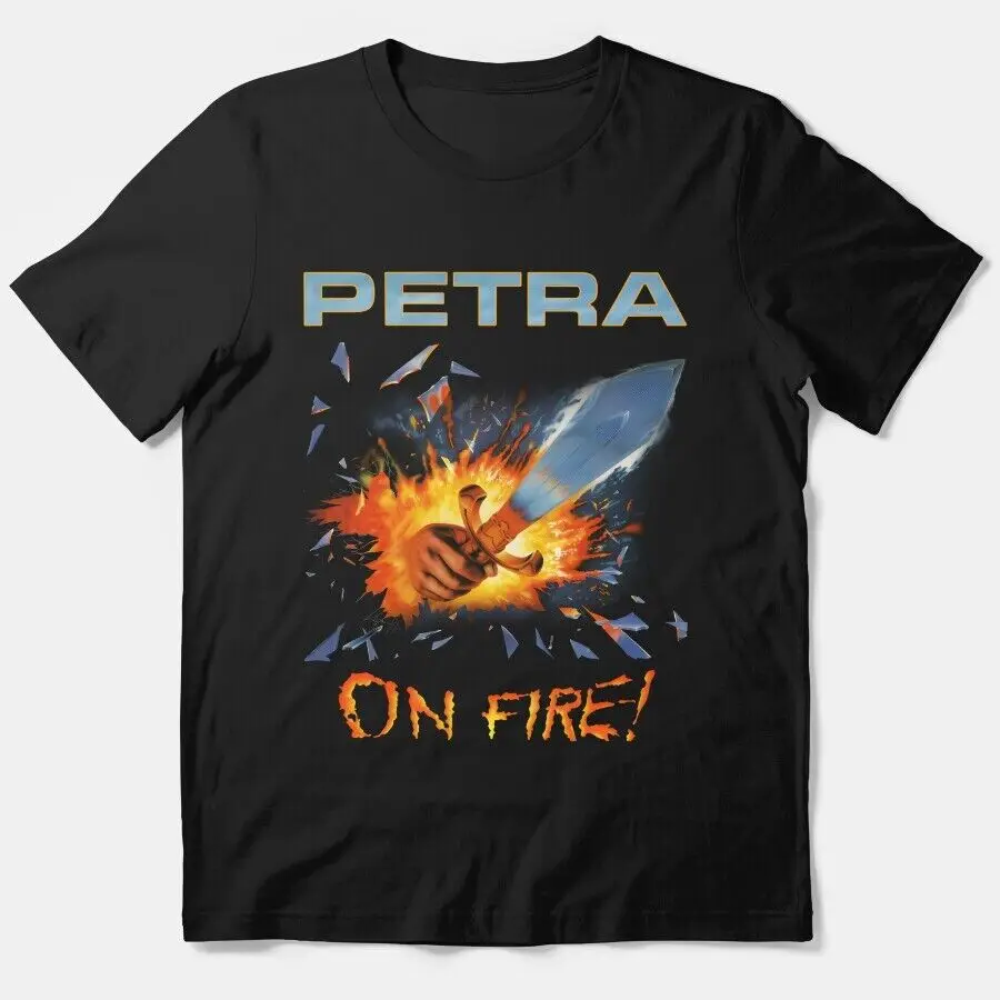 Petra - On Fire Essential T-Shirt Vintage Graphic Shirt High Quality 100%Cotton Short Sleeve