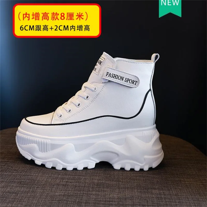 Autumn New Women dermis Sports Sneakers High Top Shoes Female Vulcanized Women's Casual  Walking Shoes Ankle boots Ladies  34 39