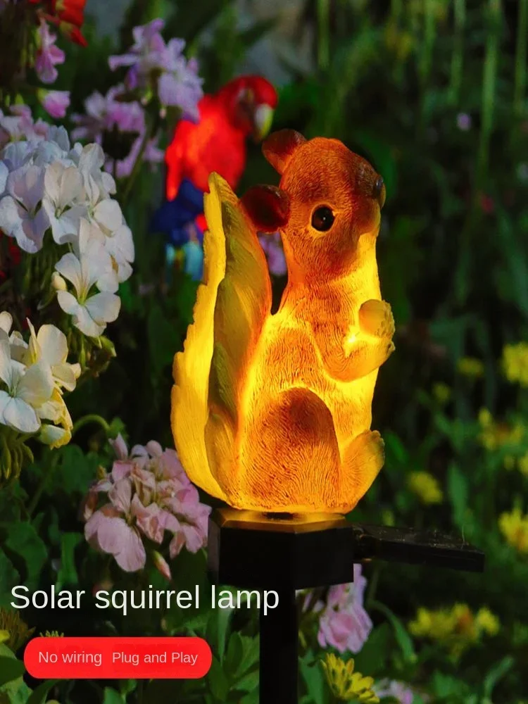 Solar Outdoor Courtyard Animal Lamp Lawn Landscape Lamp Villa Garden Waterproof Small Night Lamp