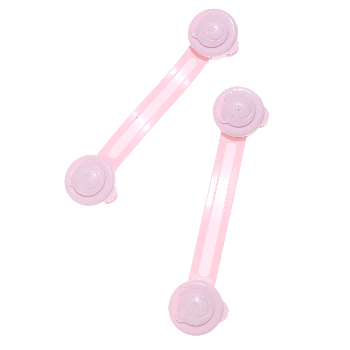 

2Pcs Baby Safety Locks Bright Pink ABS Material Cabinet Door Latches Secure Hold Kids Prevent Accidents At Home Use
