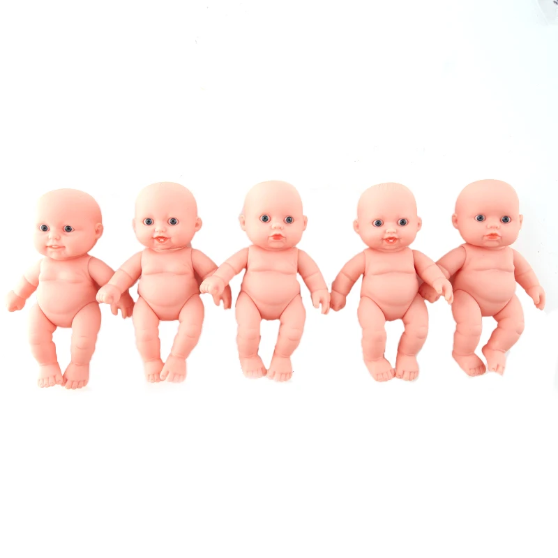 1Pc 12cm Newborn Baby Simulation Doll Soft Children Reborn Doll Toy Boy Girl Emulated Doll Kids Birthday Gift