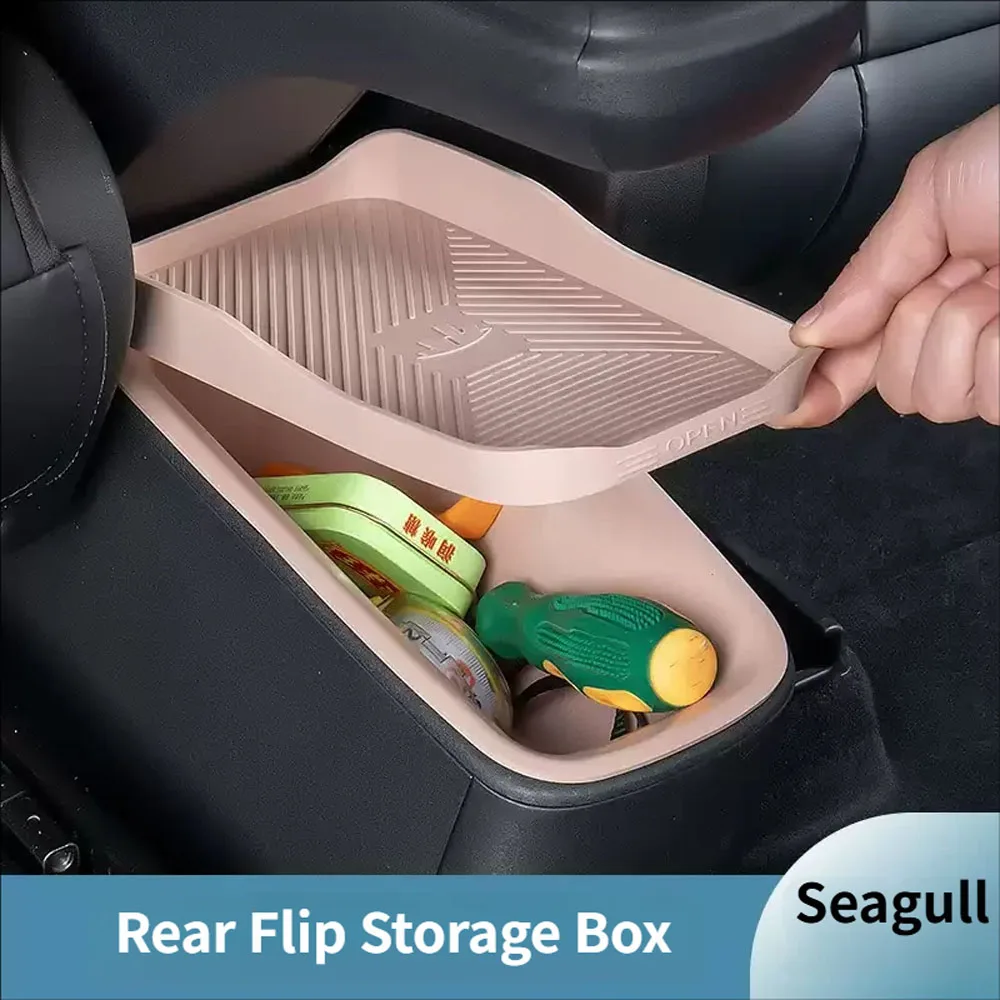 

For BYD Seagull seagull Interior Trash Can Storage Box Rear Seat Storage Box With Layer Miscellaneous