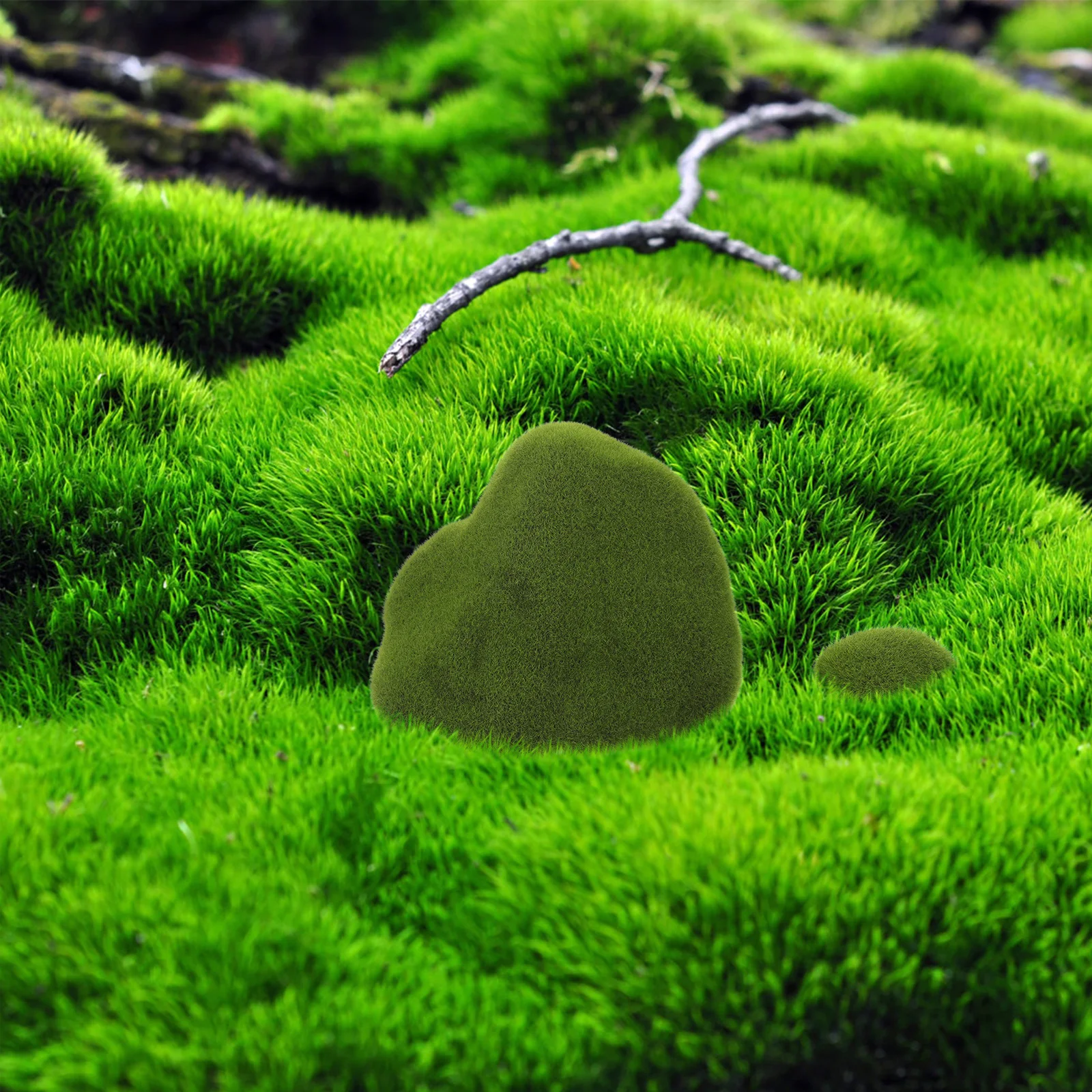 حجر صناعي واقعي من فو موس روك لمحاكاة ديكور الحديقة بنفسك، إعداد صغير للمناظر الطبيعية من حجر الطحلب