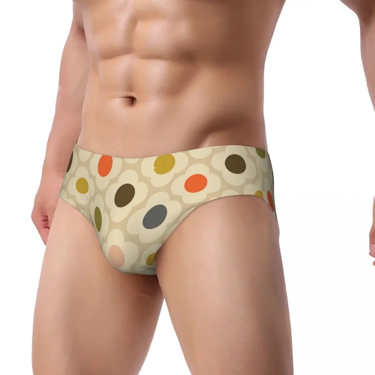 Custom Men Orla Kiely Flower Spot Summer Underpants Comfort Scandinavian Floral Briefs Underwear