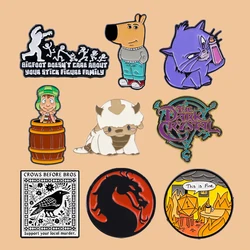 Cartoon Anime Cats Enamel Pin Cute Animals Dogs Brooch Lapel Pins Badge on Backpack Clothing Accessories Fashion Jewelry Gifts