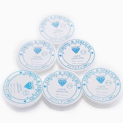 6 Rolls/1Bag Transparent White Crystal Fish-silk Elastic Thread Buddhist Prayer Bead String Accessory Jewelry Bead Material