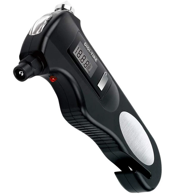 AFOURT-5-in-1-Digitaler Reifendruckmesser, 150 PSI, mit multifunktionalen Rettungswerkzeugen, LED-Taschenlampe, Flaschenöffner für Autos und – Detail 3