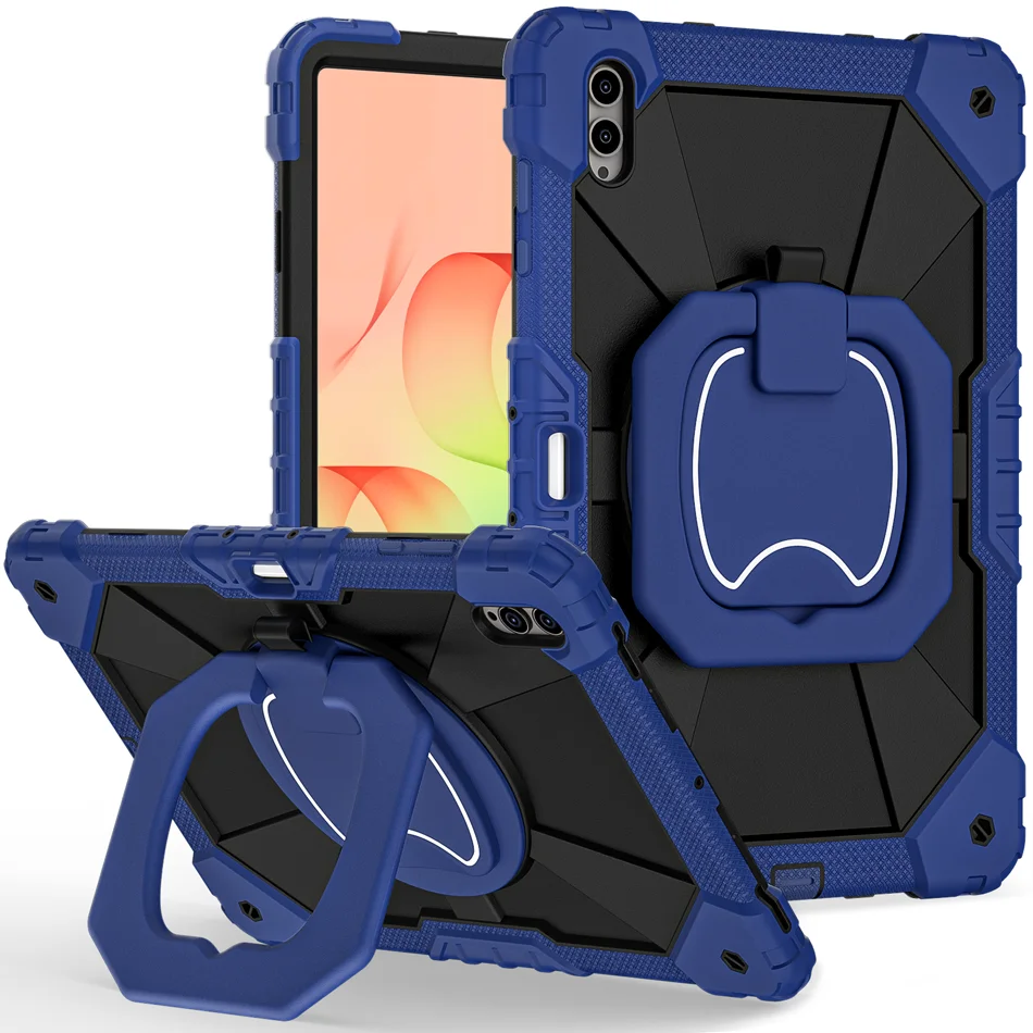 Rotation Stand Case For Samsung Tab S11 Ultra Tablet Case S12 Ultra with Handle Thick Shockproof Hard Tab S12 S11 Ultra Cover