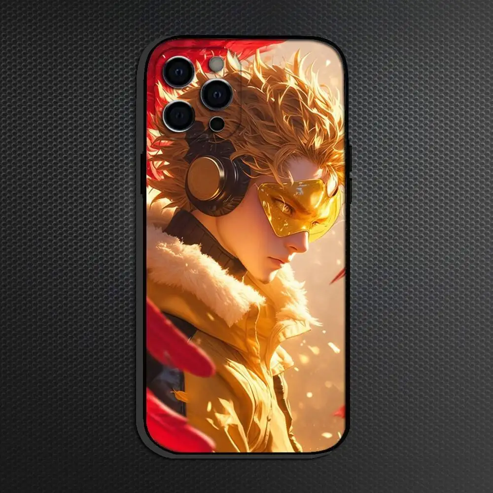 Etui na telefon M-My Hero Hawks do iPhone 16,15,14,13,12,11 Plus,Pro Max, inne miękkie czarne etui