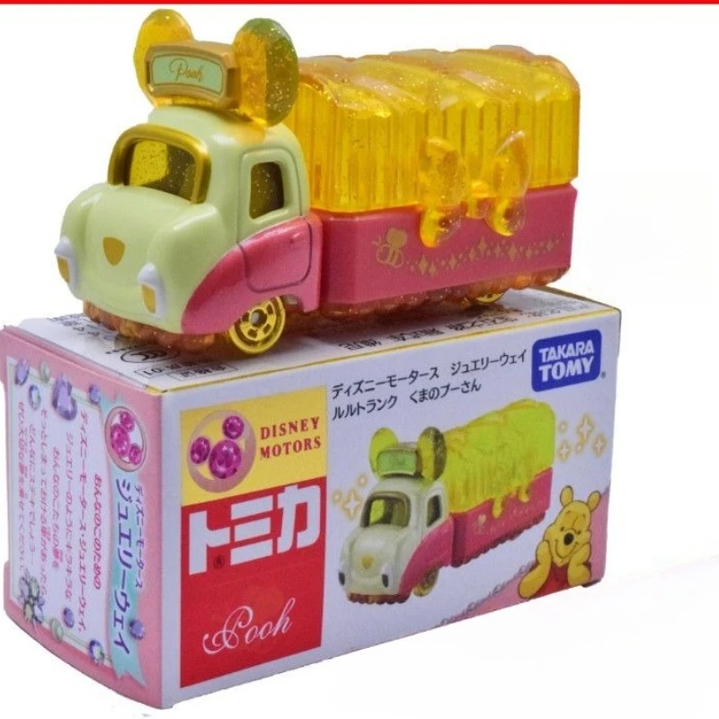 TOMY Takara Disney Schmuckschatulle Winnie The Pooh Legierungsautospielzeug für Mädchen 134336