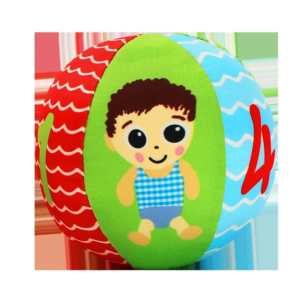 10X10Cm الطفل استيعاب الكرة الملونة اليد التنسيق العين التدريب للرضع التنمية الحسية التعلم المبكر اللعب أداة #4