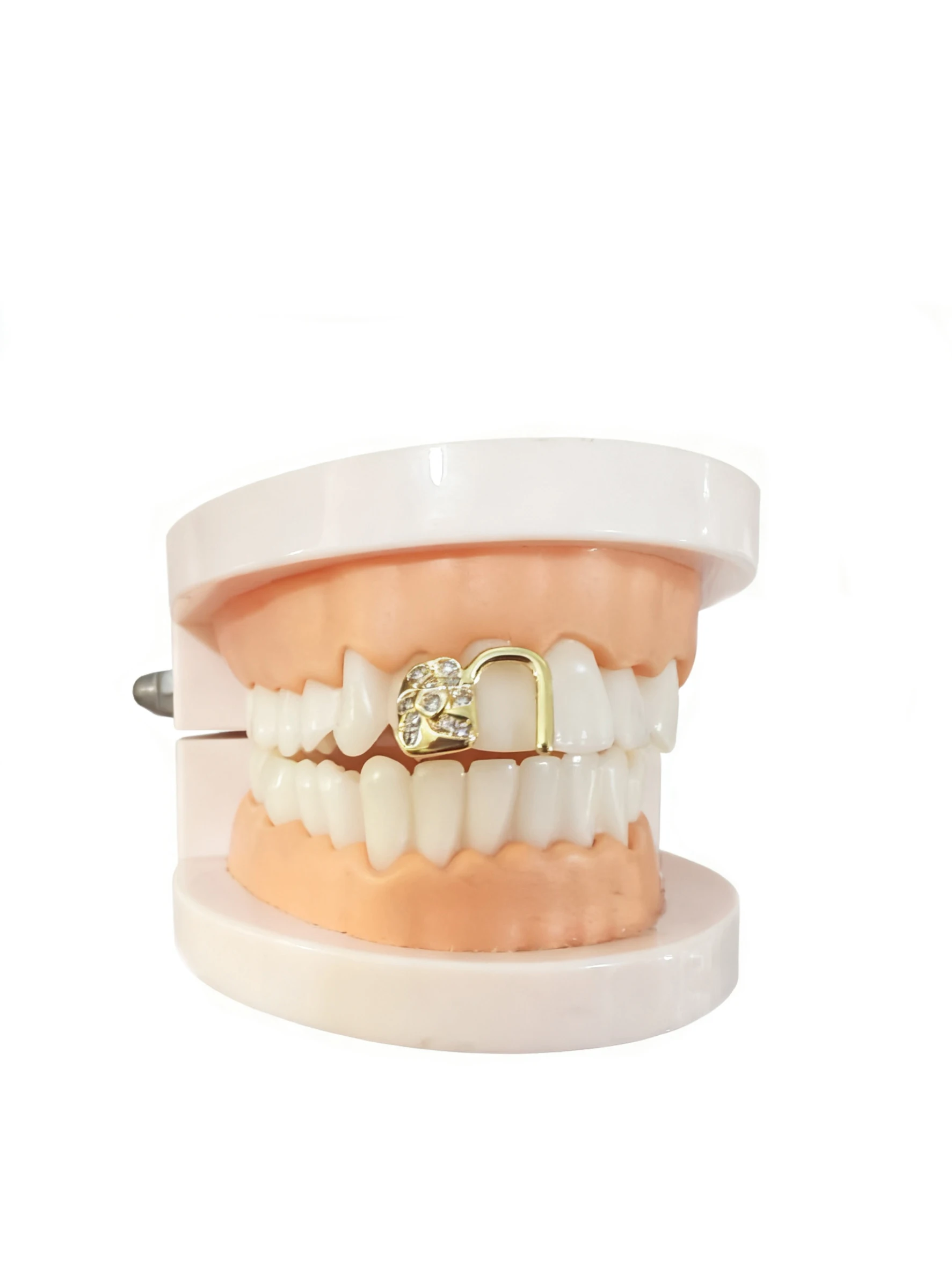 1Pcs Fashionable Hip-Hop style Zirconia Dental jewelry For Car Models, Daily And Party, Nightclub Accessories