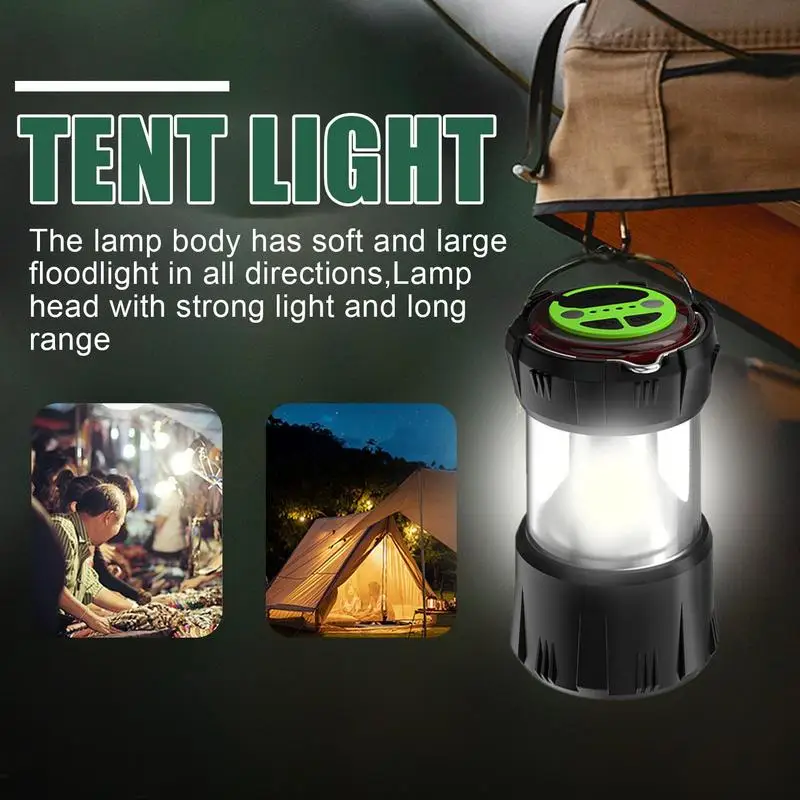 

Rechargeable Camping Lantern Outdoor Survival Camping Light Super Bright Long-distance Tent Light Portable Torch For Camping