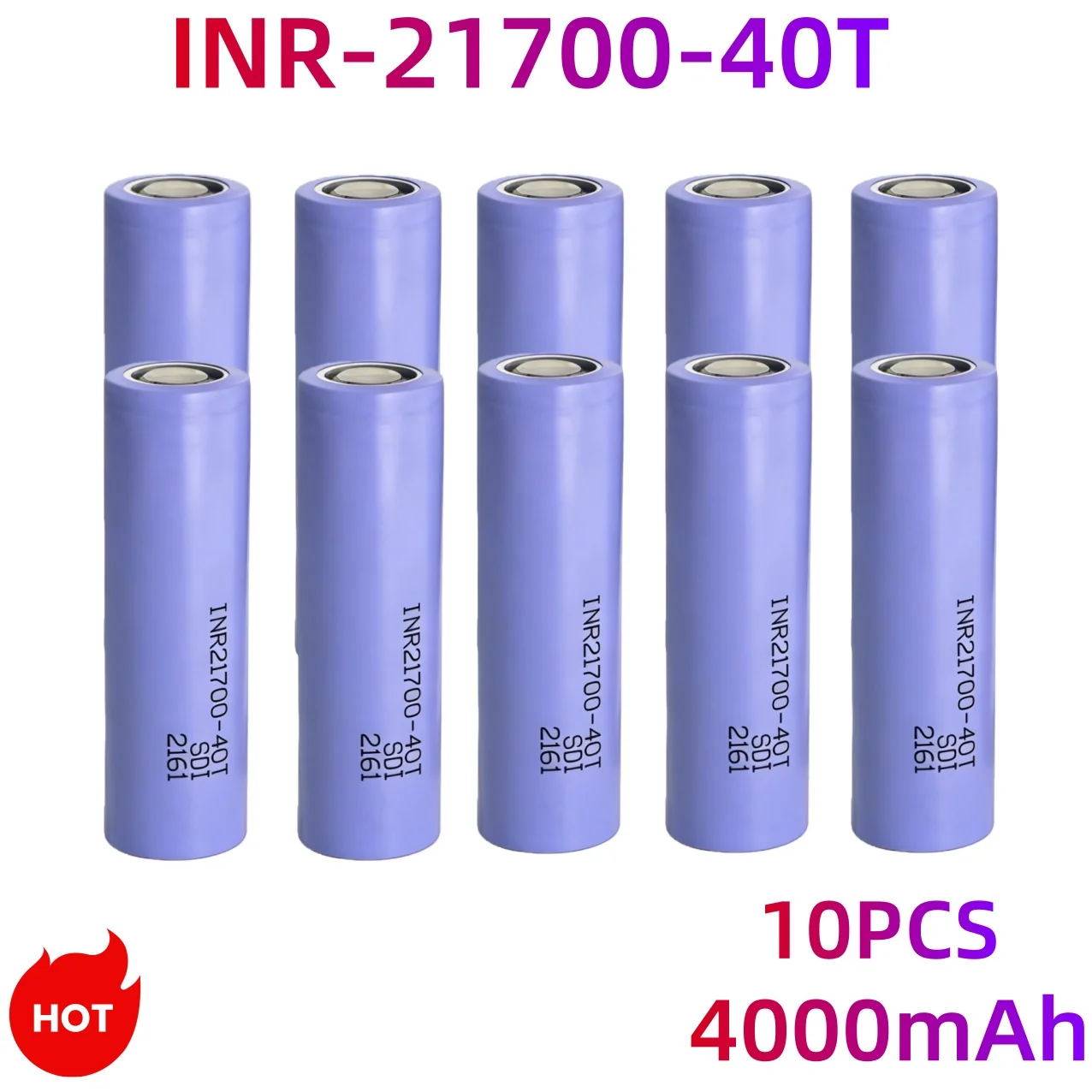 🔥INR21700 Battery 4000mah 30A 40T 3.7V High Discharge / Capacity Lithium Ion Battery PK 30T