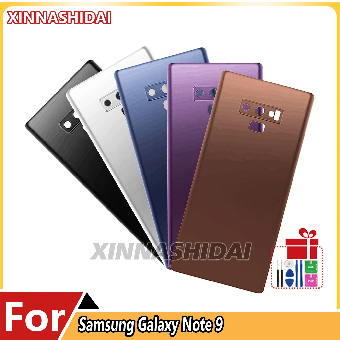 For Samsung Galaxy Note 9 N960 N9600 N960F Back Battery Cover Rear Door Battery Housing Case Replacement