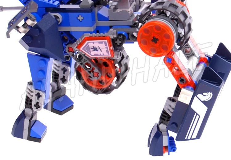 249 Stück Nexoes Knights 2in1 Lance's Mecha Horse Turbo Jouster Mode Flame Thrower 10485 Bausteine Spielzeug Kompatibel mit Modell