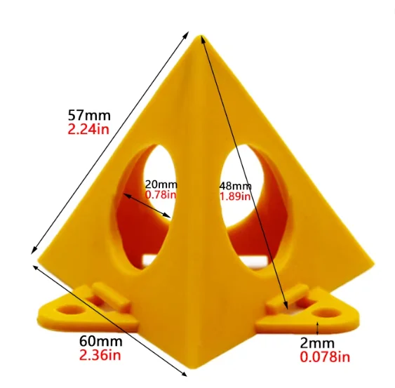 5x10 Pieces Painters Pyramids Stands Suppliers Compact Mini Cones Paint Stands