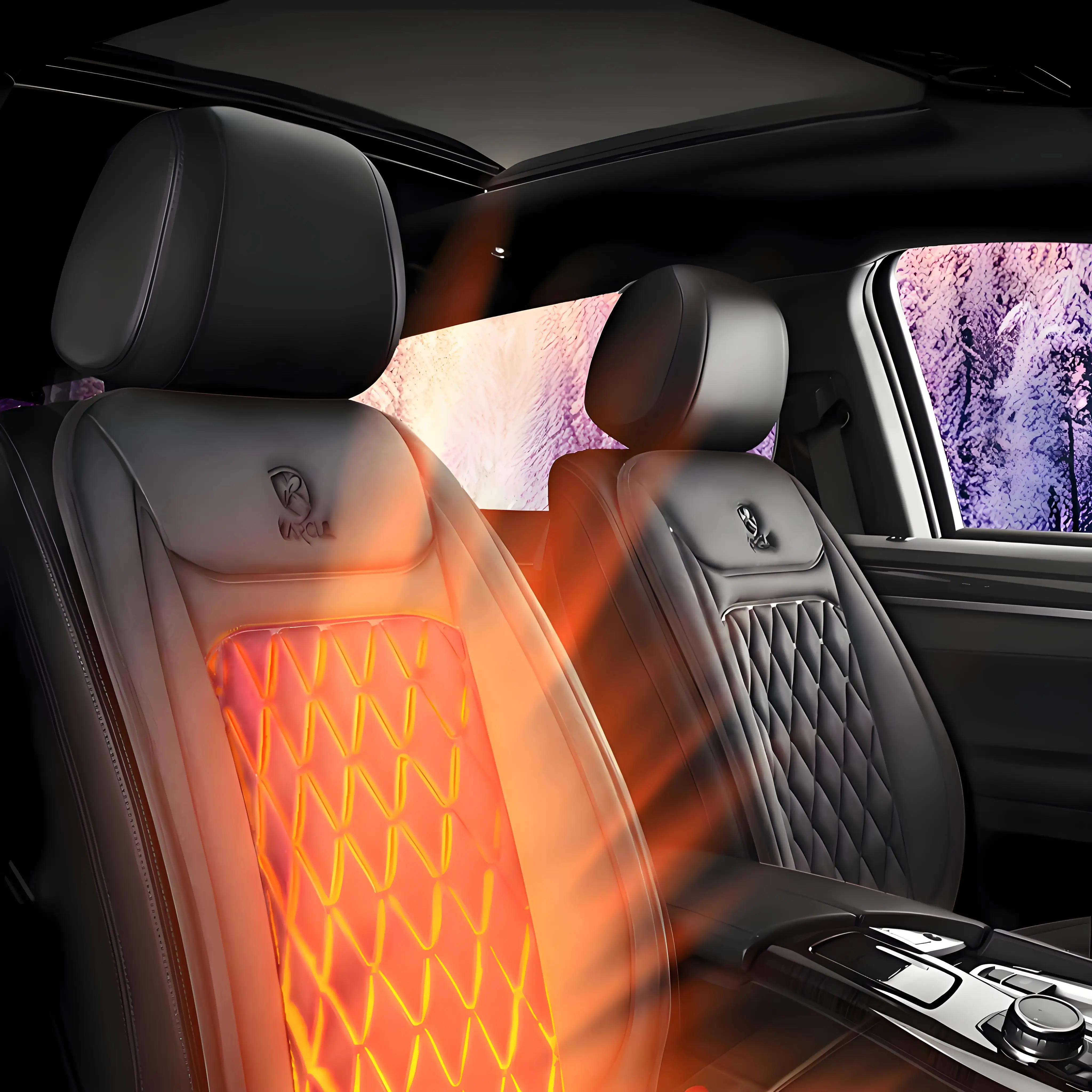 

Car Heated Seat Covers Cushion W/Controlle Car Seat Heater Winter Warmer Seat Heating Car Accessories Heating Pad Set Universal