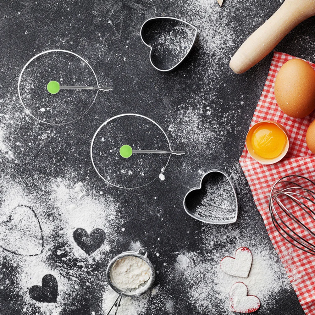 

15Pcs Egg Frying Ring Mold Stainless Steel Nonstick Omelette Pancake Cooking Rings Easy Wash Egg Frying Ring Mold