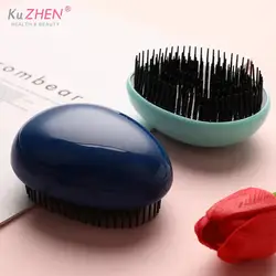 Mini Hair Brush Egg Shape Hairbrush Anti Static Styling Tools Hair Brushes Detangling Comb Salon Hair Care Comb For Travel