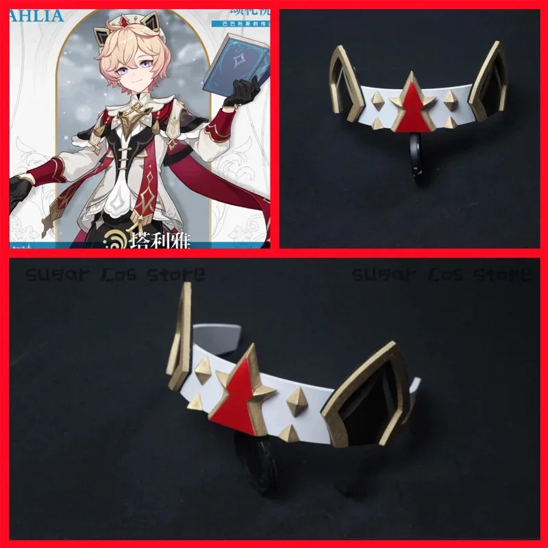 

qq28LQGame Genshin Impact Dahlia реквизит для косплея головные уборы гот вампир гетерохромя мальчик Mondstadt униформа реквизит для женщин мужчин зал