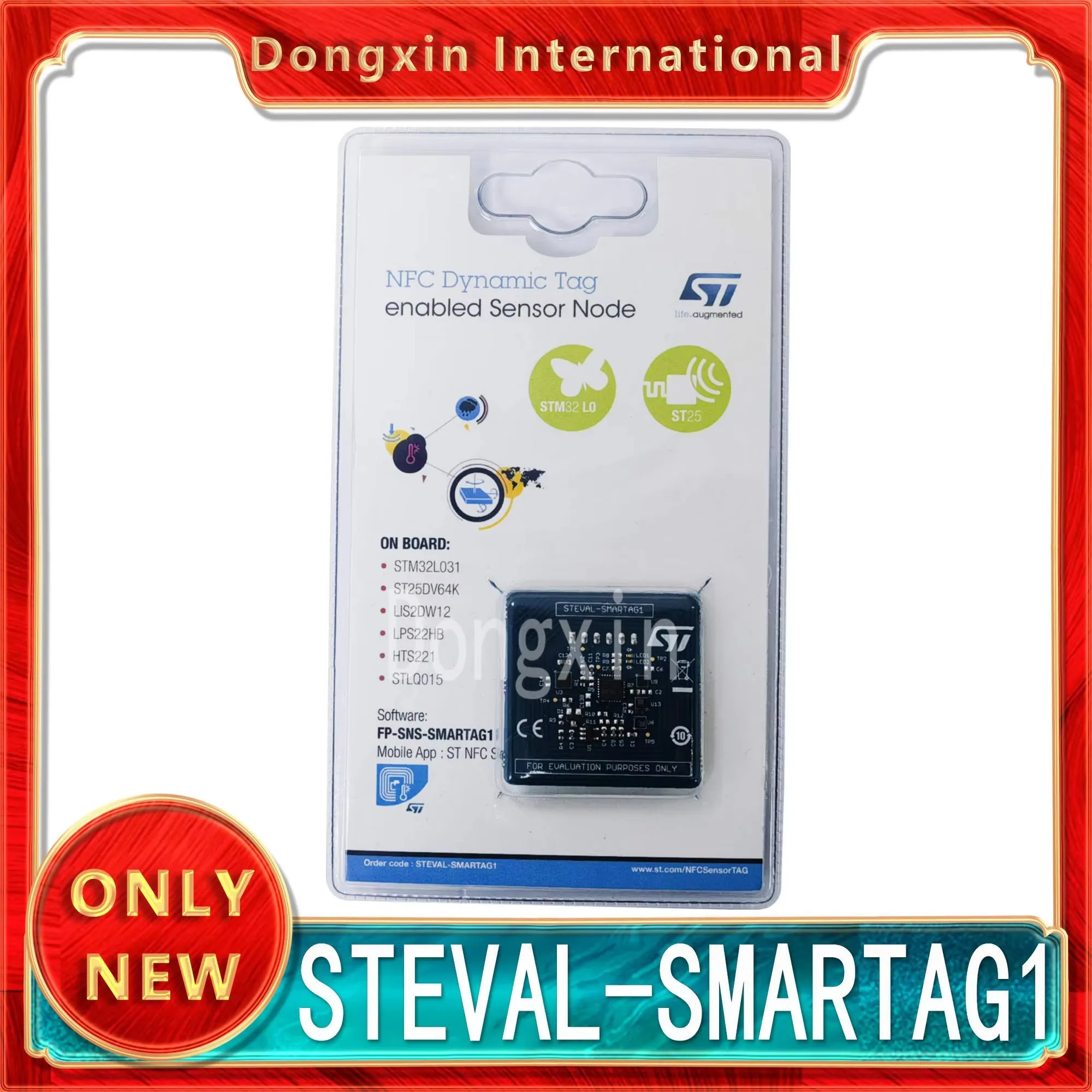 

STEVAL-SMARTAG1 ST25DV64K NFC RFID Dynamic Tag Sensor Node Evaluation Board