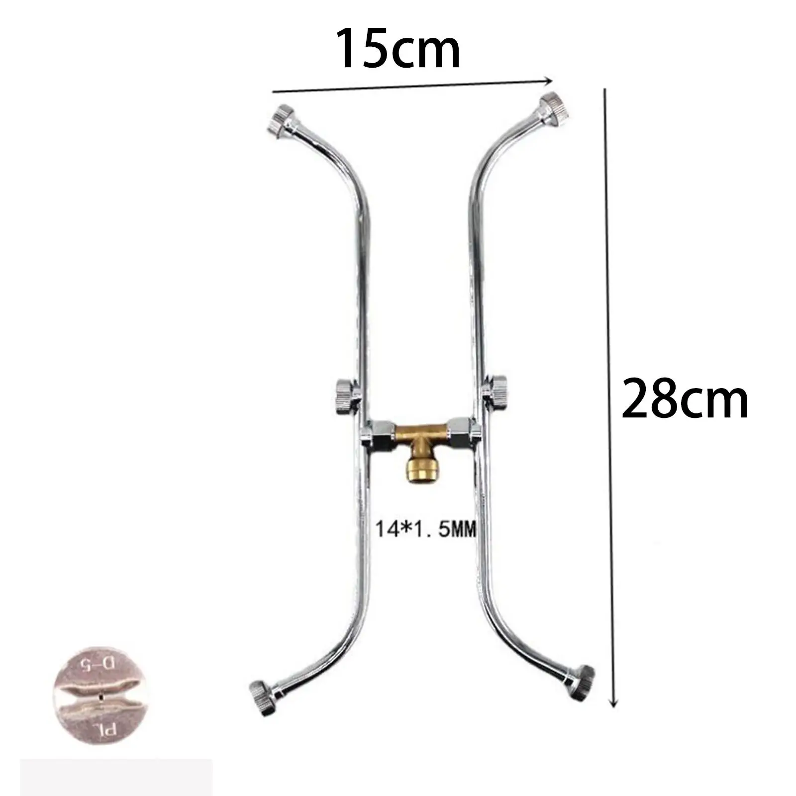 Multi Head Spraying Gardening Spray Head M14*1.5 Thread Adapter for Watering Potted Flower Cleaning Fruit Washing Tool