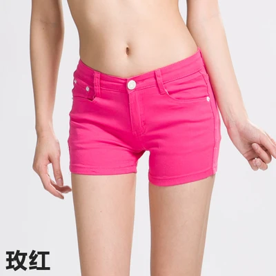 New Summer Womens Casual Jeans Shorts Ladies Solid White Black Denim Shorts Female Slim Leisure Denim Shorts Feminino