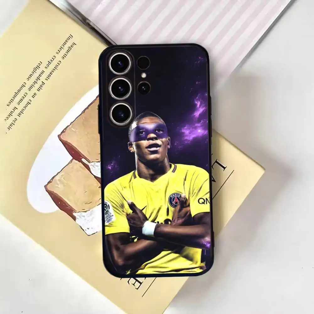 Football Star Cool M-MbappeS-S Phone Case For SamsungS25,24,21,22,23,30,Ultra,20,Plus,Fe,Lite,Note,10,9,Soft Black Cover - Image 3