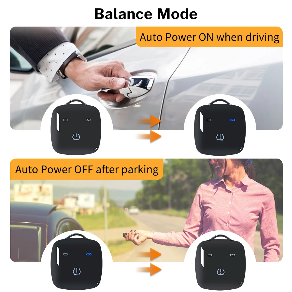 Deelife Auto TPMS Android iOS Bandenspanningscontrolesysteem Reservewiel Interne Externe Sensor BLE TMPS