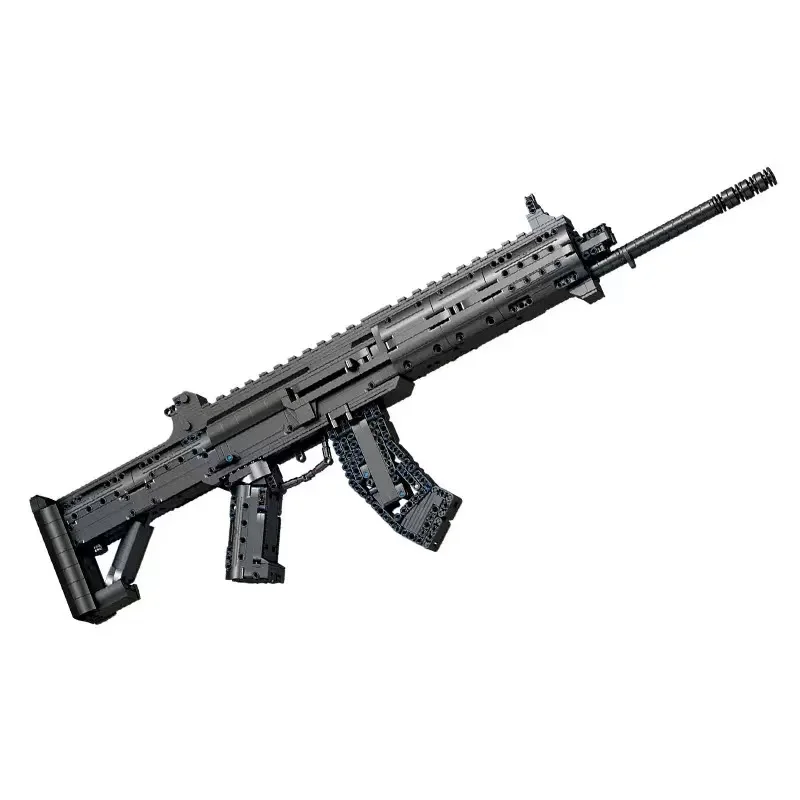 670008 محاكاة بندقية نموذج تجميعها لعبة سطح المكتب الإبداعية زخرفة ألعاب مكعبات البناء لعبة تعليمية للأطفال هدية