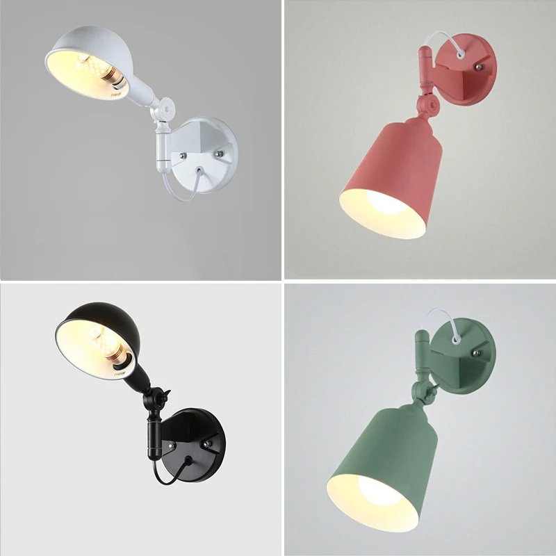 

Adjustable Telescopic Wall Lamps Rotatable Folding Arm Indoor Lighting for Living Dining Room Bedroom Study Lobby- Modern Style