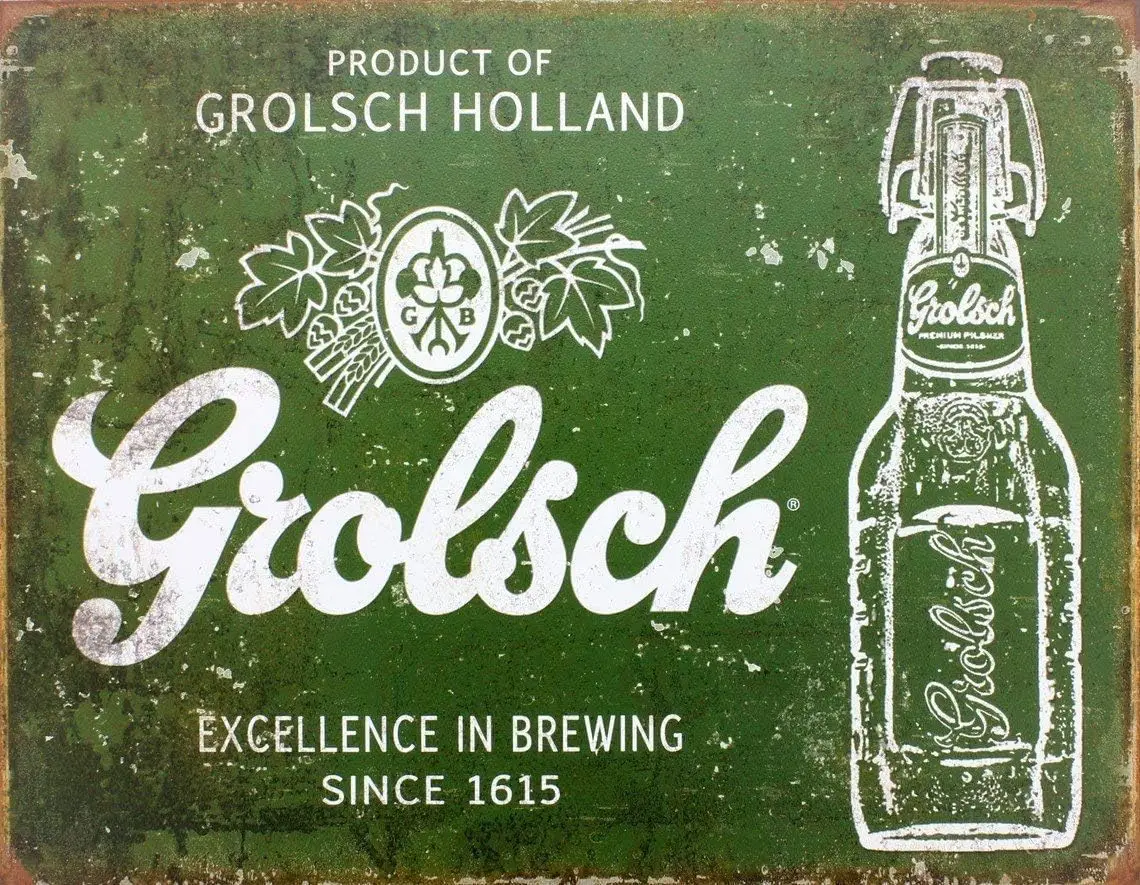 Grolsch Beer Excellence Tin Sign Metal Tin Sign Metal Sign 8X12 Inches ALI sign