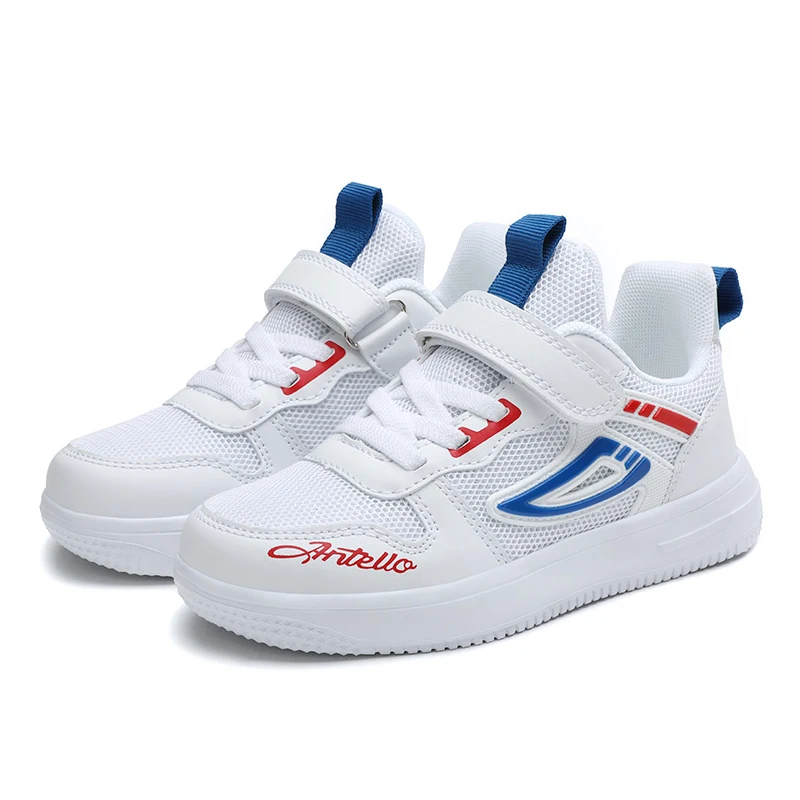 Primavera Verano niño niña zapatillas deportivas niños zapatos niños moda zapatillas de deporte de malla blanca