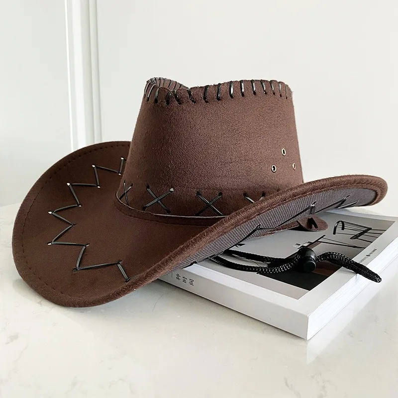 

Fashion Simple Adult Kids Cowboy Hat Western Child Cowgirl Hats Halloween Birthday Costumes Accessories Holiday Decorations
