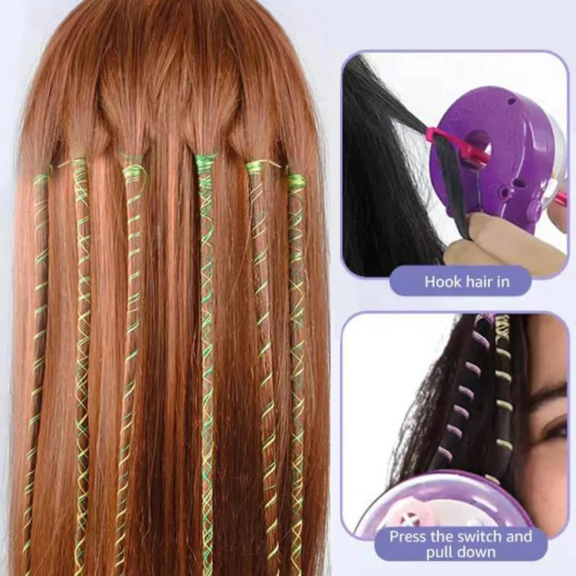 Electric Automatic Hair Braider DIY Braiding Hairstyle Tool Twist Braider Machine Hair Braid Weave Toys For Girl Child Gift