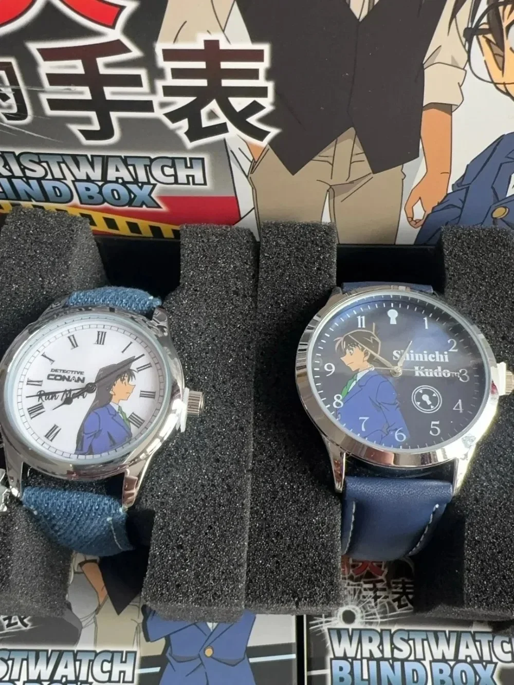 100% Genuine Maihe Detective Conan Blind Box Wrist Watch Anime Figure Student Watch Birthday Children'S Day Gift For Kid