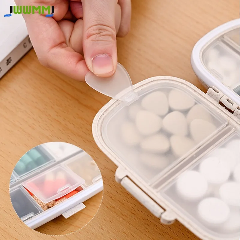 1Pcs  Moisture-Proof Pill case for Purse Daily Pill Box Portable Medicine Vitamin Holder Container,Compartments Travel