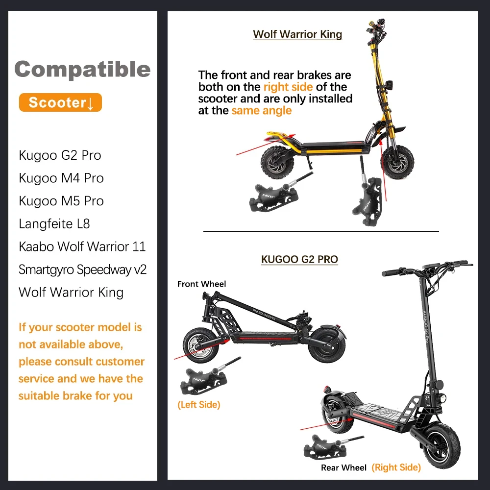 

Гидравлические колодки дискового тормоза электросамоката NUTT A5-D 140/160, подходят для KUGOO M4 Pro M5 G2 Wolf Warrior Smartgyro