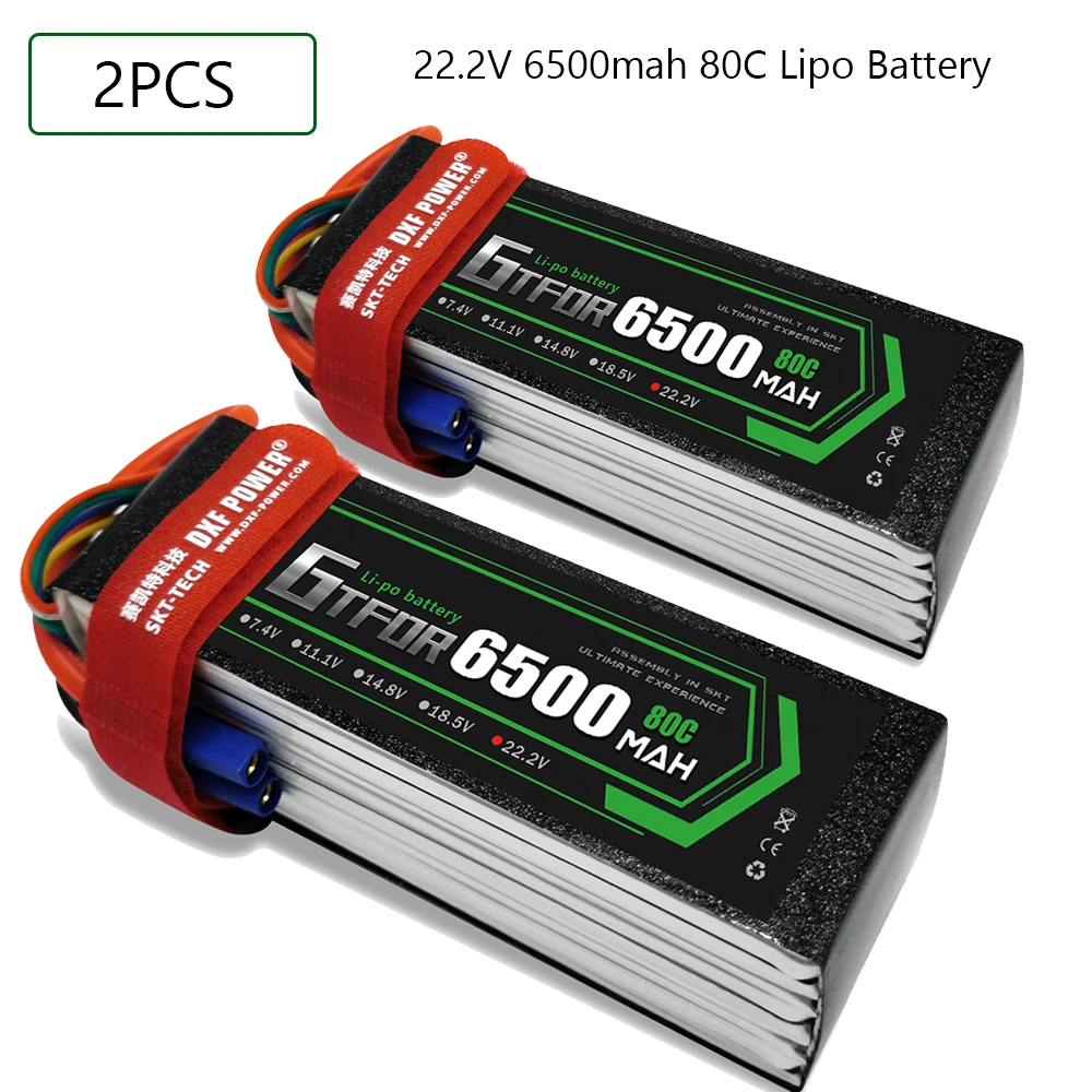 

GTFDR 7.4V 7.6V 11.1V 15.2V 14.8V 22.2V 2S 3S 4S 6S 5200Mah 6300Mah 6500mAh 6200mAh 6750mAh 8000mAh 7000mAh Lipo Batteries