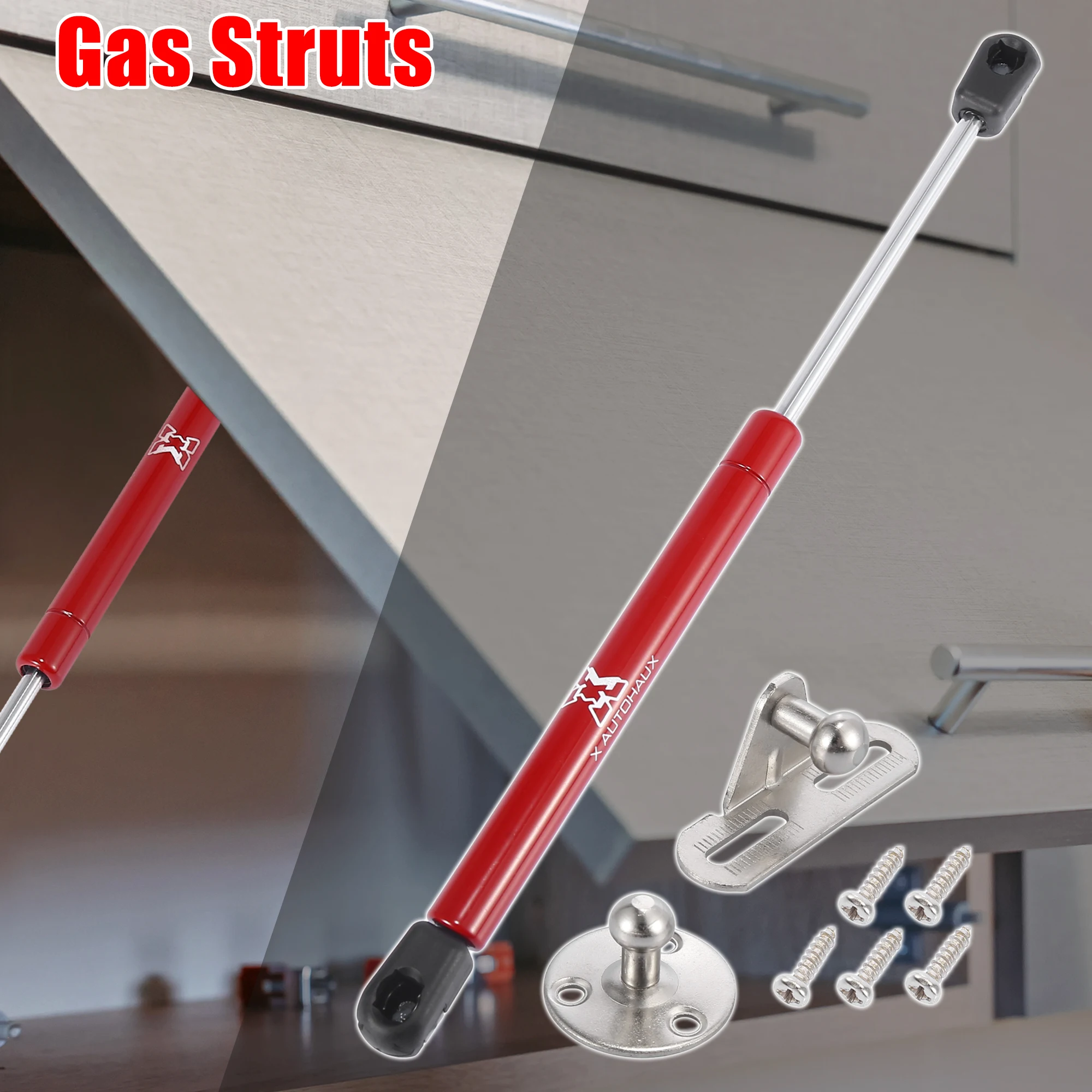 

X Autohaux Gas Struts Shocks Lift Supports Bonnet Hood Lid Stay RV Cabinet Camper 260-600mm 98N-422N Universal Trunk Car Window