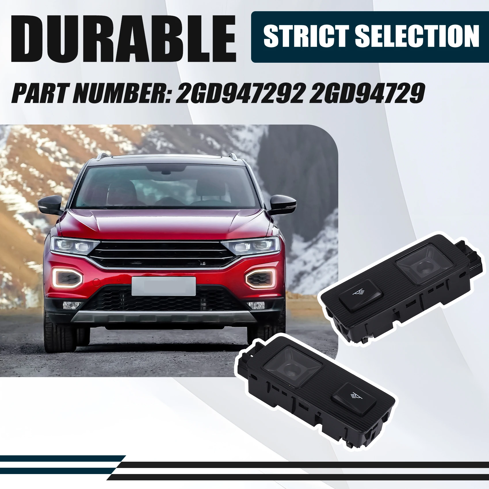 Rear LED Reading Light Row Lighting For VW T-ROC 2GD947292 2GD947291-A99D