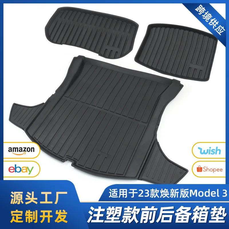 

Suitable for The Tesla MODEL3 has updated the rear and rear TPE trunk pads to decorative accessories