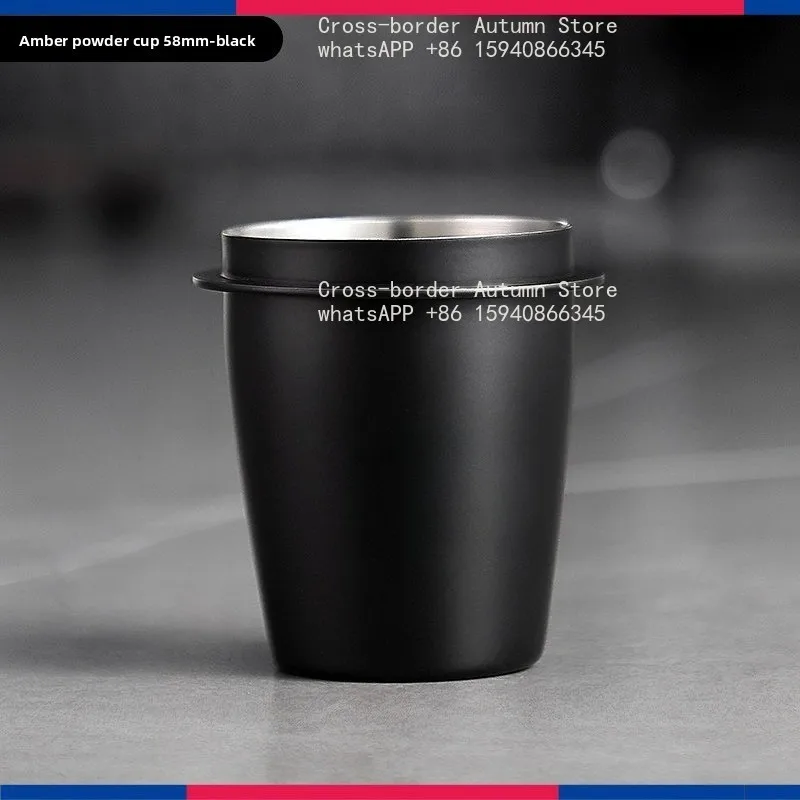 Italian stainless steel coffee powder cup, smell the fragrance, hand brew coffee handle upside down powder dropper 51/58mm